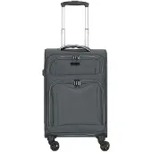 D & n lederwaren Trolley 'Travel Line' antraciet