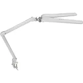 MAUL Klemlamp MAULcraft duo, dimbaar, wit / opaal, Werkkamer / Kantoor, Kunststof, Modern, Klemlamp
