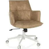 Hjh LIVING Bureaustoel / draaistoel SOLAO LIFE W stof beige
