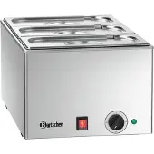 Bartscher Bain-marie / Waterbad, 3 x 1/3 GN, 150 mm diep