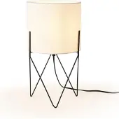 Lux.pro Tafellamp Slough bureaulamp 37,5x21x21 cm zwart en wit E14