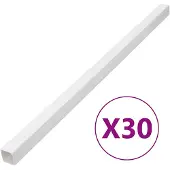 vidaXL Kabelgoot 33x33 mm 30 m PVC