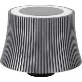 LINDBY LED-accubordlamp Linor, rookgrijs, USB, dimbaar, alu / grijs / zink, Woon-/ Eetkamer, Aluminium, Modern