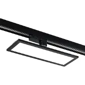 Arcchio Hairis LED paneel, 30 cm, zwart, 3000 K, zwart, Werkkamer / Kantoor, Kunststof, Modern, railverlichting