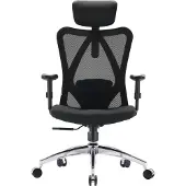 Sihoo Bureaustoel / draaistoel M18-M148 stof / netstof zwart