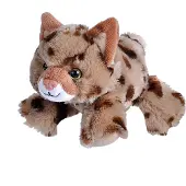 Wild republic knuffel panter junior 18 cm pluche bruin