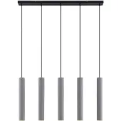 LINDBY Hanglamp Concretto, dimbaar, alu / grijs / zink, Woon-/ Eetkamer, Beton, Modern, hanglamp