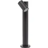 PRIOS Sokkellamp buiten Tulimar , dimbaar, zwart, Aluminium, Modern, Sokkellamp