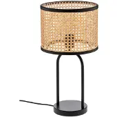 LINDBY Tafellamp Yaelle, hout licht, Woon-/ Eetkamer, Hout, Scandinavisch, Tafellamp