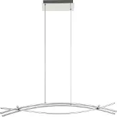 Eglo Nevado Hanglamp - LED - 90 cm - Chroom/Wit