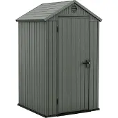 Keter 259037, Metalen tuinhuis, Zelfmontage, Zadeldak, Groen, Metaal, Groen