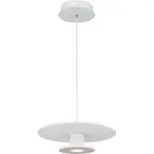Globo Lighting Witte hanglamp Carter Ø 38cm met vilt
