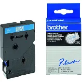 Brother TC-103 tape blauw op transparant 12mm x 7,7m (origineel)