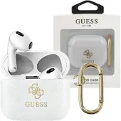 GUESS Gua3Ucg4Gt AirPods 3 hoesje, transparant, glittercollectie
