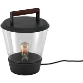 LUCANDE Larkyn tafellamp, buitendecoratie, zwart, Aluminium, Modern