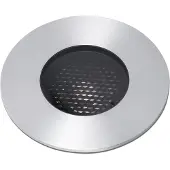 Faro LED inbouwspot basis, nikkelkleurig, Ø 9 cm, aluminium/roestvrij staal Grund, alu / grijs / zink, Aluminium, LED inbouwspot
