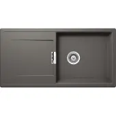 Schock inbouwspoel Mono D-100L A Silverstone, inclusief houten snijplank