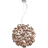 LUCANDE Hanglamp Kaelor, dimbaar, koper, Woon-/ Eetkamer, Aluminium, Design, hanglamp