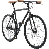 Bikestar Singlespeed 28 inch retro wielrenfiets, zwart / grijs