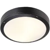 Nordlux Plafonniere Desi 2xE27 zwart IP44 28cm - 4802999
