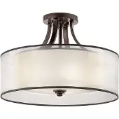 Kichler LED Plafondlamp Lacey | 4X E27 Max 60W | Dimbaar | Mission Bronze