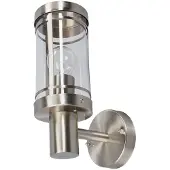 LINDBY Buitenverlichting , Djori, dimbare, Metallic, Balkon, Roestvrij staal, Modern
