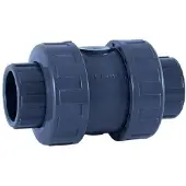 Cepex 25697 Pvc-u Ø50 Check Valves Ball Series Epdm O-rings Solvent Socket Zilver
