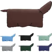 vidaXL Paardendeken Volledig Donkerbruin 135 cm Polyester Fleece