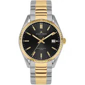 Jacques Lemans Kwartshorloge Derby Horloge, herenhorloge, dameshorloge, roestvrijstalen band, tot 10 bar waterdicht.