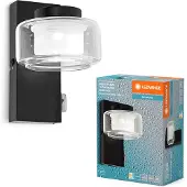 Ledvance Wandlamp Orbis Flame, zwart, Badkamer, metaal, Wandlamp