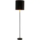 LINDBY Vloerlampe , Nymar, Zwart, Woonkamer, Stof, Modern