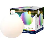 TINT Calluna Solar LED-bol, CCT, RGB, Ø 35 cm Solar, dimbaar, wit / opaal, Kunststof, slimme verlichting