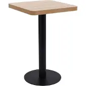 Prolenta Maison Exclusive - Bistrotafel, lichtbruin, 50x50 cm, MDF