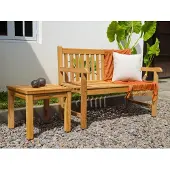 Teakea - Windsor Teak Tuinbank 120 cm - 2-Persoons Houten Parkbank - Duurzaam Massief Teakhout