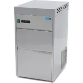Maxima - IJsblokjesmachine voor gastronomisch gebruik - 50 kg per dag - Maakt ijsblokjes of ijsvlokken - Watergekoeld