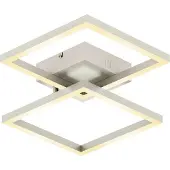 TINT Slimme plafondlamp Cano, dimbaar, alu / grijs / zink, Woon-/ Eetkamer, metaal, Modern, Slimme plafondlamp
