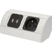 ORNO Onderkast-stopcontact 230V + 2xUSB - OR-AE-1310