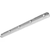 Brumberg Humid One vochtbestendige lamp, 18 W, 119 cm, alu / grijs / zink, Kunststof, plafondlamp