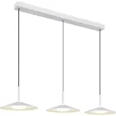 Globo Lighting Witte hanglamp Lampone 3-lichts design