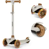 Lionelo Jessy Kinderstep - 3 wielen Step - Speelgoed voor kinderen van 3+ - tot 50kg - LED verlichting in de wielen - hoogte verstelbaar 65-70-75-80 cm