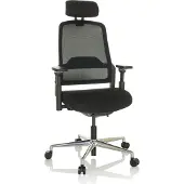 Hjh OFFICE Bureaustoel / Directiestoel TERARO AX Mesh / Stof zwart