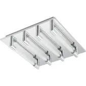 Eglo Led plafondlamp Velarde 4-lichts grijs