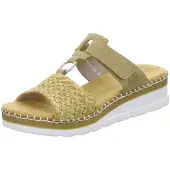 Rieker Beige Slippers met sleehak Stof 42
