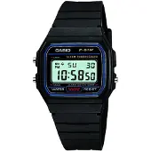 Casio Digitaal horloge blauw / geel / rood / zwart