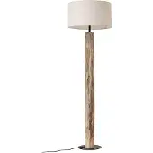 LUCANDE Vloerlamp Jorvan, hout licht, Woon-/ Eetkamer, Hout, vloerlamp
