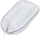 Babybay Babymat perelgrijze sterren wit