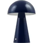 LINDBY LED-tafellamp Nevijo, dimbaar, blauw, Woon-/ Eetkamer, metaal, Modern, LED tafellamp