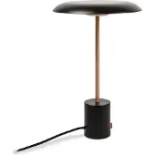 Faro LED-tafellamp Hoshi, dimbaar, zwart, Woon-/ Eetkamer, metaal, Modern, LED tafellamp