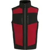 Regatta Heren E-Volve Colour Block Softshell Bodywarmer (Klassiek rood/zwart)