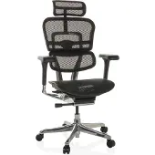 Hjh OFFICE Bureaustoel / Directiestoel ERGOHUMAN GEN2 Netstof zwart
